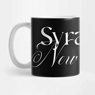 Syracuse New York word design Mug